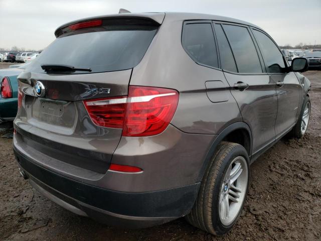 5UXWX9C53E0D26868 - 2014 BMW X3 XDRIVE28I BROWN photo 3