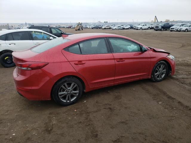 5NPD84LF1JH213884 - 2018 HYUNDAI ELANTRA SEL RED photo 3