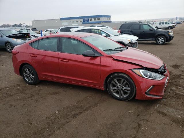 5NPD84LF1JH213884 - 2018 HYUNDAI ELANTRA SEL RED photo 4