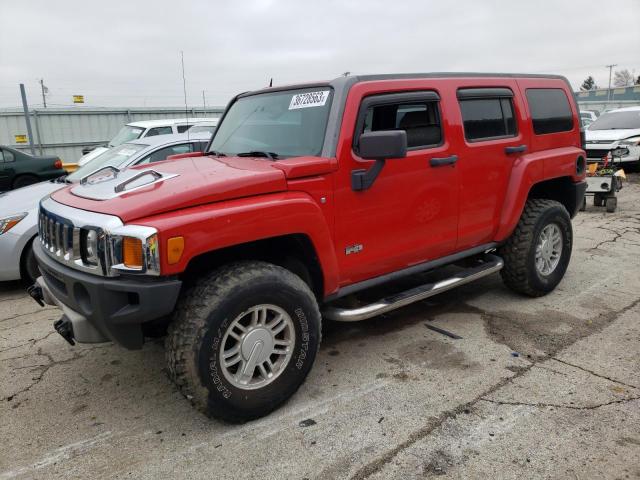 5GTDN13EX78103205 - 2007 HUMMER H3 RED photo 1