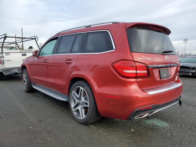 4JGDF7DE6HA800625 - 2017 MERCEDES-BENZ GLS 550 4MATIC RED photo 2