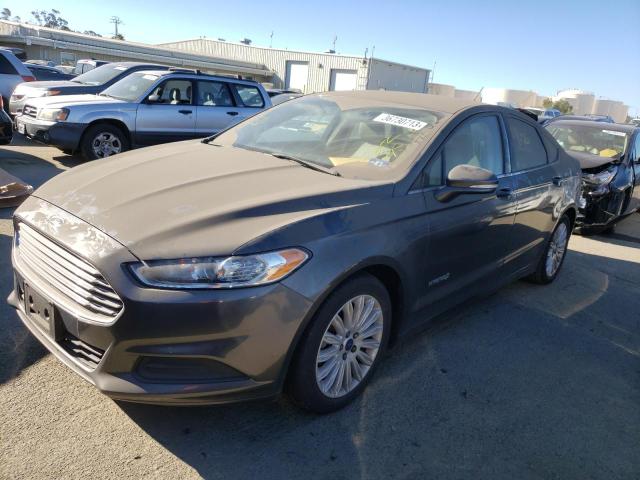 3FA6P0LU7FR117285 - 2015 FORD FUSION SE HYBRID GRAY photo 1