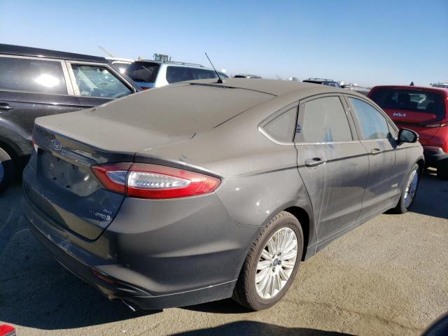 3FA6P0LU7FR117285 - 2015 FORD FUSION SE HYBRID GRAY photo 3