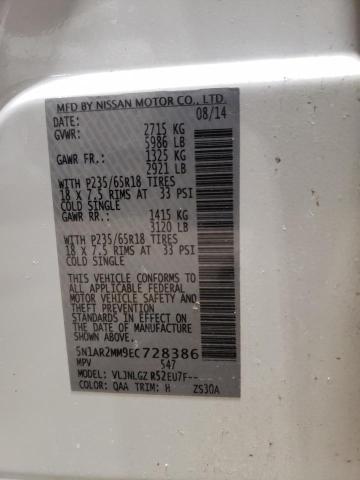 5N1AR2MM9EC728386 - 2014 NISSAN PATHFINDER S Ağ foto 13