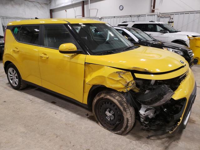 KNDJ23AUXL7116769 - 2020 KIA SOUL LX YELLOW photo 4