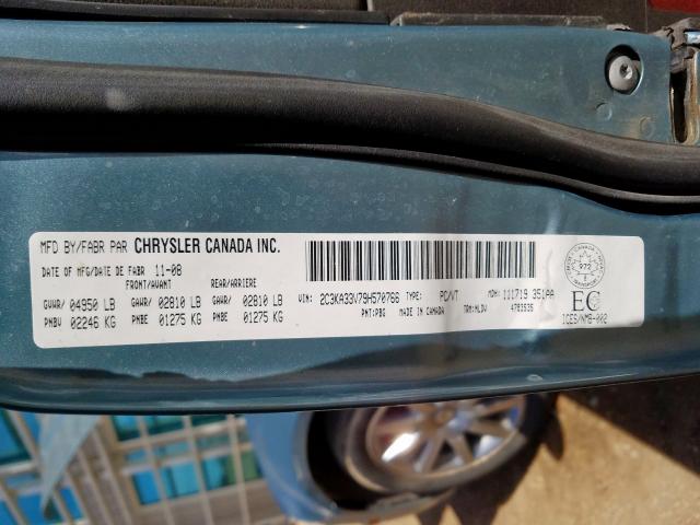 2C3KA33V79H570766 - 2009 CHRYSLER 300 LIMITED  photo 10