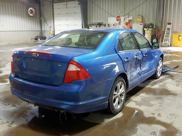 3FAHP0HA4CR248743 - 2012 FORD FUSION SE  photo 4