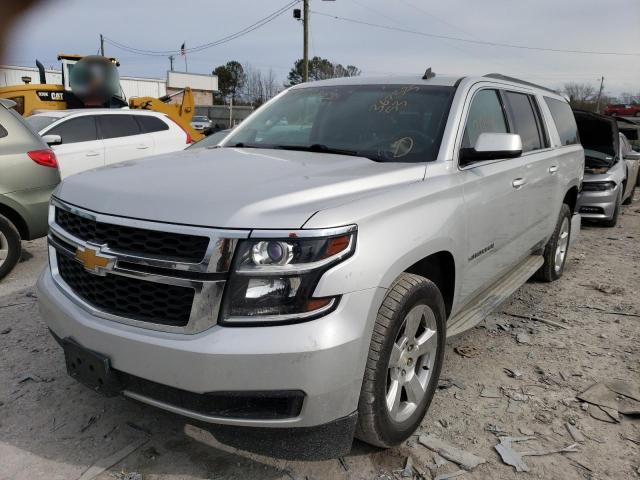 1GNSCJKCXFR172514 - 2015 CHEVROLET SUBURBAN C1500 LT GRAY photo 1