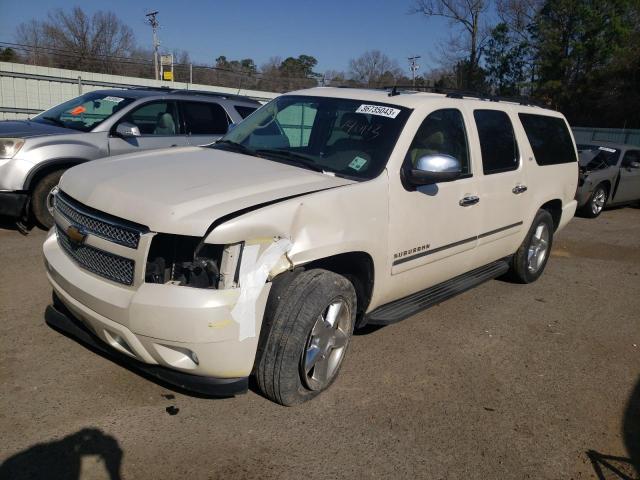 1GNSCKE02DR140113 - 2013 CHEVROLET SUBURBAN C1500 LTZ WHITE photo 1