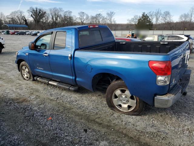 5TFRV54168X043236 - 2008 TOYOTA TUNDRA DOUBLE CAB BLUE photo 2