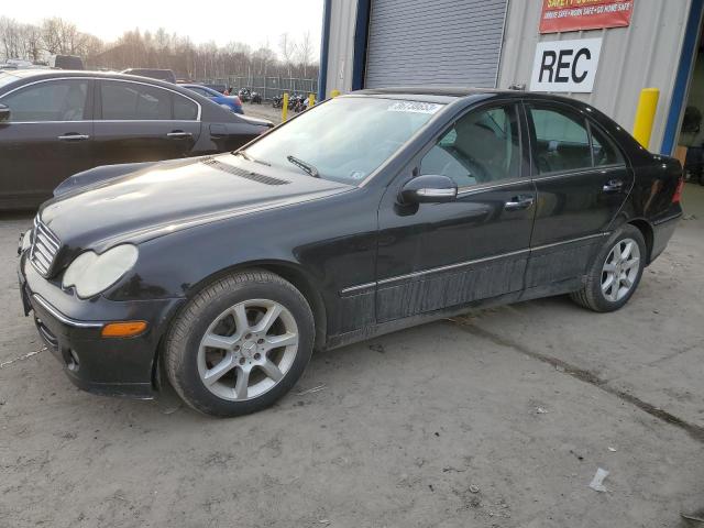 WDBRF92H17F935353 - 2007 MERCEDES-BENZ C 280 4MATIC BLACK photo 1