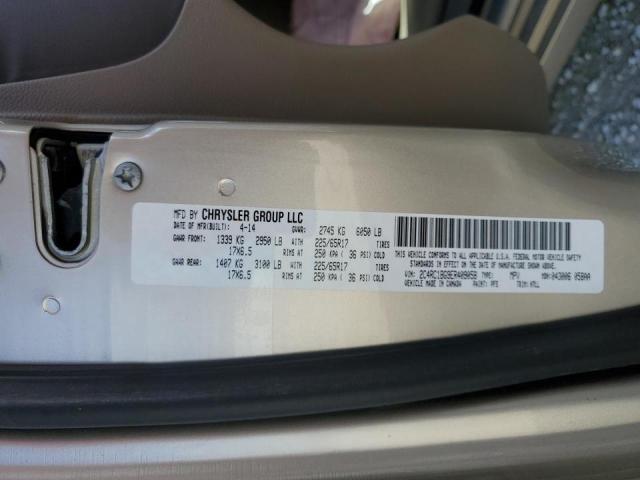 2C4RC1BG9ER409058 - 2014 CHRYSLER TOWN & COU TOURING ბეჟი ფოტო 13