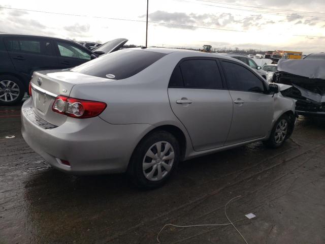 2T1BU4EE5BC640383 - 2011 TOYOTA COROLLA BASE SILVER photo 3