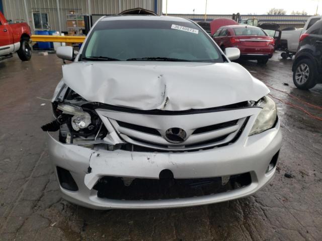 2T1BU4EE5BC640383 - 2011 TOYOTA COROLLA BASE SILVER photo 5