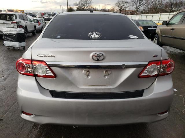 2T1BU4EE5BC640383 - 2011 TOYOTA COROLLA BASE SILVER photo 6