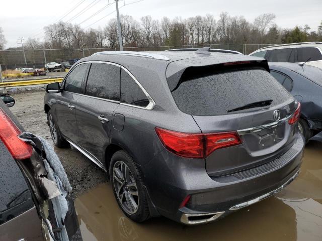 5FRYD3H89HB012033 - 2017 ACURA MDX ADVANCE GRAY photo 2