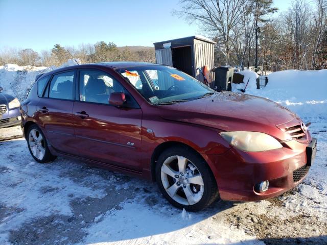 JM1BK144061524662 - 2006 MAZDA 3 HATCHBACK BURGUNDY photo 4