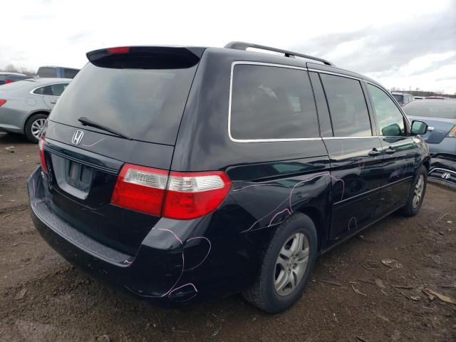 5FNRL38787B000681 - 2007 HONDA ODYSSEY EXL BLACK photo 3