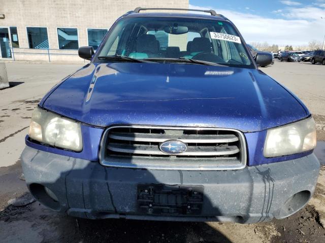 JF1SG63664H706040 - 2004 SUBARU FORESTER 2.5X BLUE photo 5