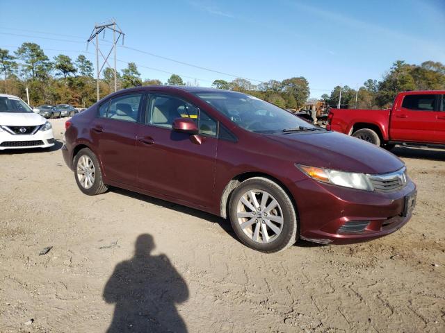 2HGFB2F89CH612793 - 2012 HONDA CIVIC EX MAROON photo 4