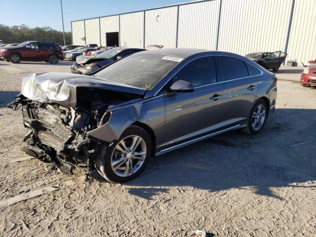 5NPE34AF0JH631603 - 2018 HYUNDAI SONATA SPORT Grau Foto 1