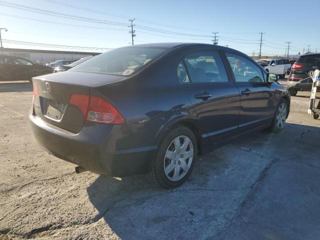 1HGFA165X8L037830 - 2008 HONDA CIVIC LX BLUE photo 3