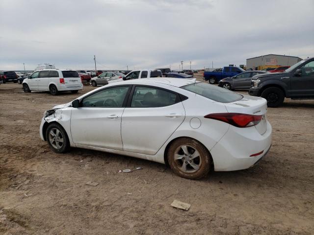 5NPDH4AE8FH555754 - 2015 HYUNDAI ELANTRA SE WHITE photo 2