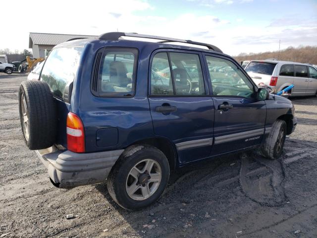 2CNBE13C626907850 - 2002 CHEVROLET TRACKER BLUE photo 3