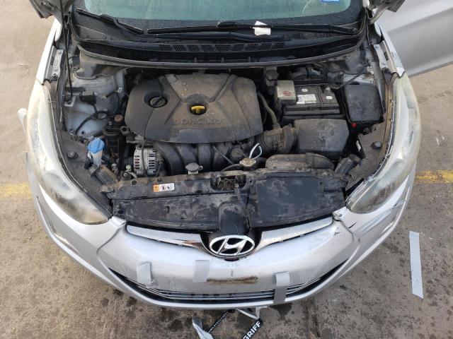 5NPDH4AE2EH478958 - 2014 HYUNDAI ELANTRA SE SILVER photo 11