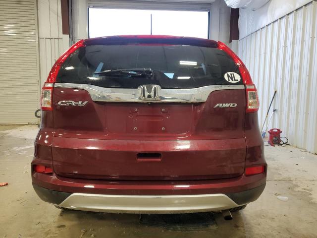 5J6RM4H55GL068722 - 2016 HONDA CR-V EX BURGUNDY photo 6