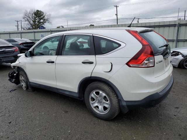 5J6RM3H30DL015446 - 2013 HONDA CR-V LX WHITE photo 2