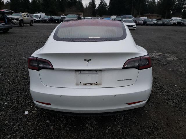 5YJ3E1EB1JF129771 - 2018 TESLA MODEL 3 WHITE photo 6