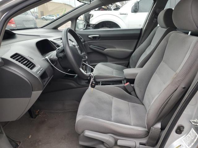 19XFA16559E026596 - 2009 HONDA CIVIC LX SILVER photo 7