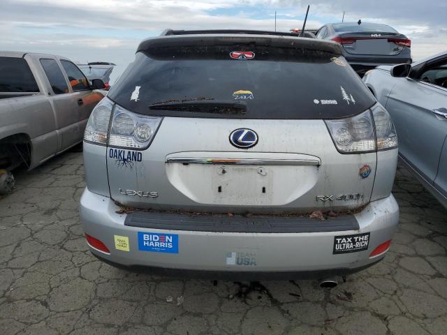 JTJHW31U082851586 - 2008 LEXUS RX 400H SILVER photo 6