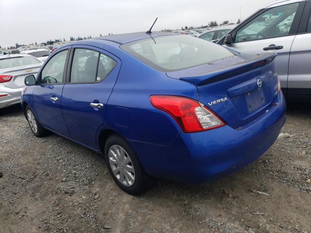 3N1CN7AP2DL881041 - 2013 NISSAN VERSA S BLUE photo 2