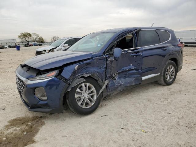 5NMS23AD6KH088724 - 2019 HYUNDAI SANTA FE SE BLUE photo 1