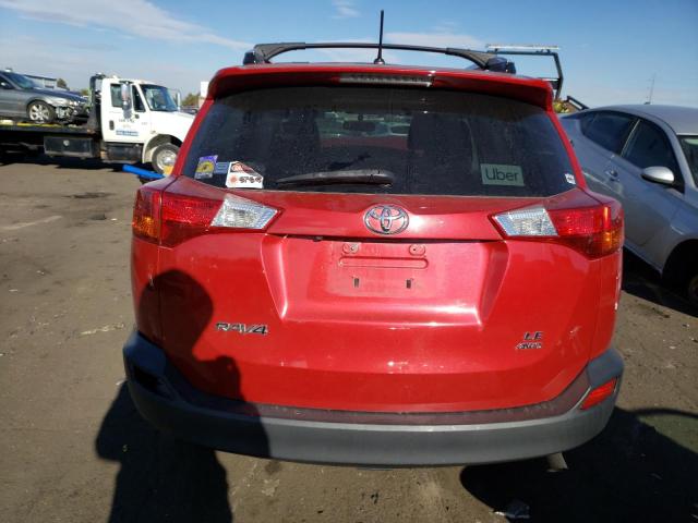 JTMBFREV7ED057635 - 2014 TOYOTA RAV4 LE RED photo 6