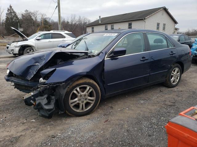 1HGCM56766A109120 - 2006 HONDA ACCORD EX BLUE photo 1