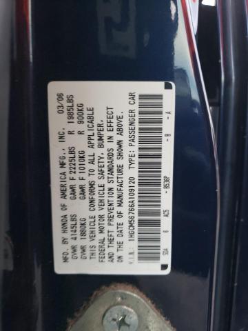 1HGCM56766A109120 - 2006 HONDA ACCORD EX BLUE photo 12