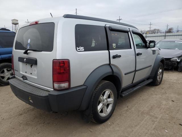 1D8GT28K67W532921 - 2007 DODGE NITRO SXT SILVER photo 3