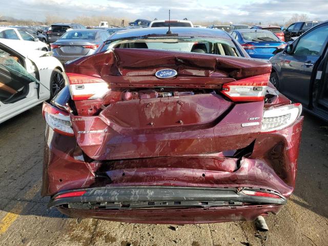 3FA6P0HD3JR160927 - 2018 FORD FUSION SE BURGUNDY photo 6