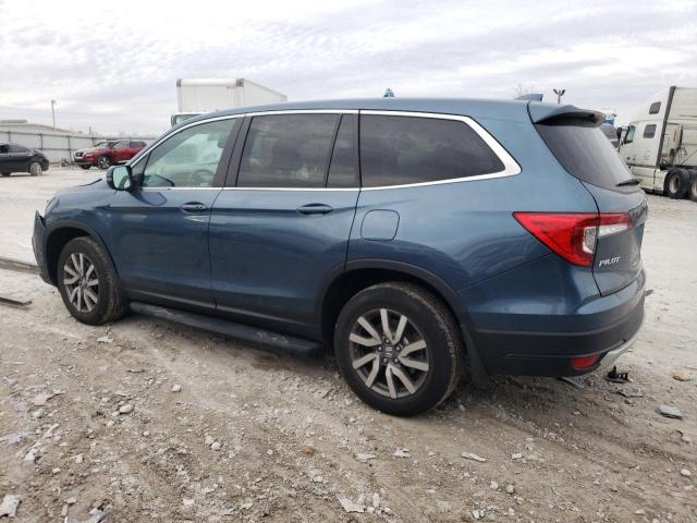 5FNYF6H41KB083602 - 2019 HONDA PILOT EXL BLUE photo 2