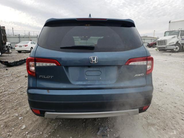 5FNYF6H41KB083602 - 2019 HONDA PILOT EXL BLUE photo 6