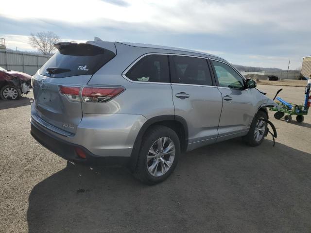5TDJKRFH3FS112961 - 2015 TOYOTA HIGHLANDER XLE 银色 照片 3