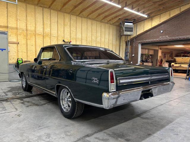 116376N128802 - 1966 CHEVROLET NOVA SS GREEN photo 3