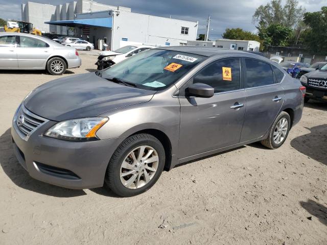 3N1AB7AP2FY324278 - 2015 NISSAN SENTRA S GRAY photo 1