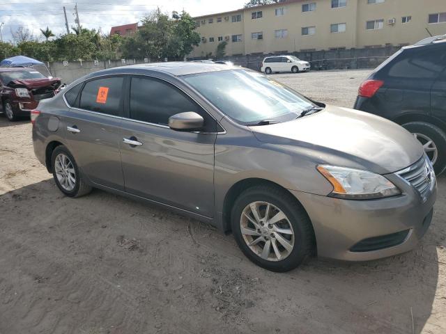 3N1AB7AP2FY324278 - 2015 NISSAN SENTRA S GRAY photo 4