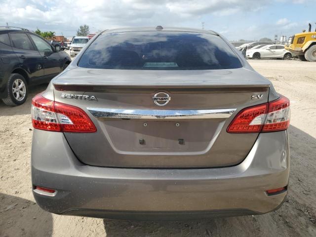 3N1AB7AP2FY324278 - 2015 NISSAN SENTRA S GRAY photo 6