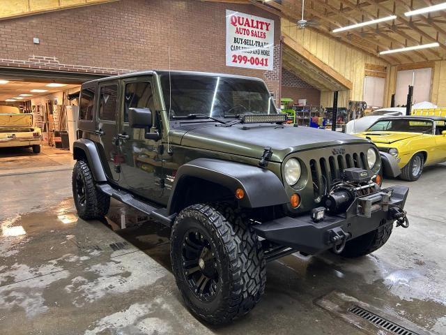 1J4GA59137L159361 - 2007 JEEP WRANGLER SAHARA GREEN photo 1