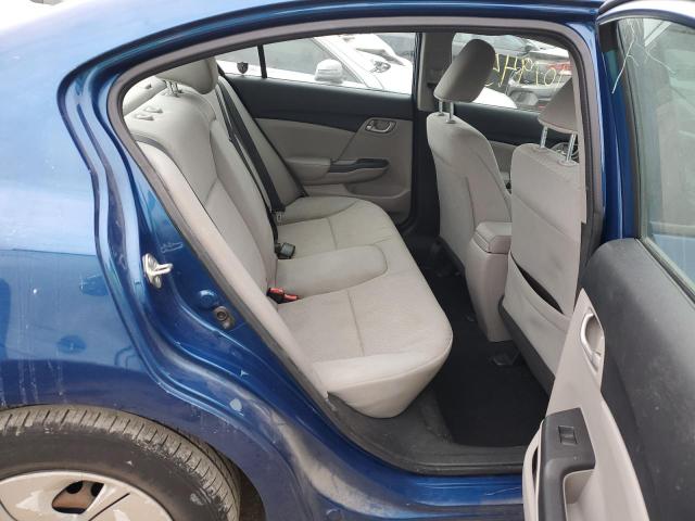 19XFB2F50EE049569 - 2014 HONDA CIVIC LX BLUE photo 10